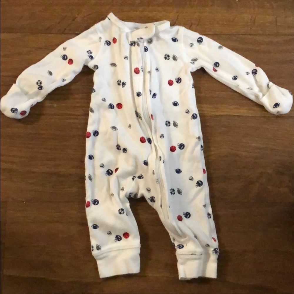 Newborn size sleeper.